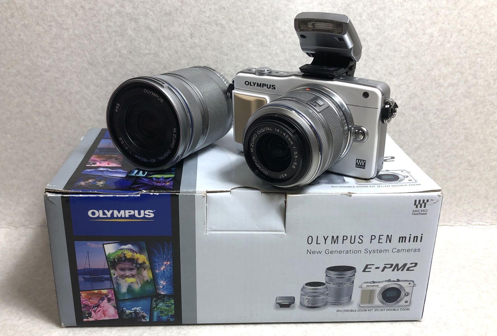DH1142】OLYMPUS ミラーレス一眼 トップ PEN mini E-PM2 ダブル