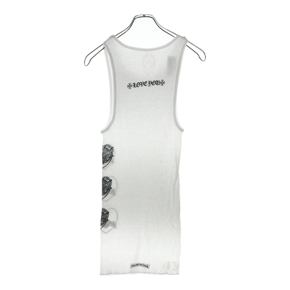 CHROME HEARTS (クロムハーツ) LOVE YOU RIB TANK WHITE