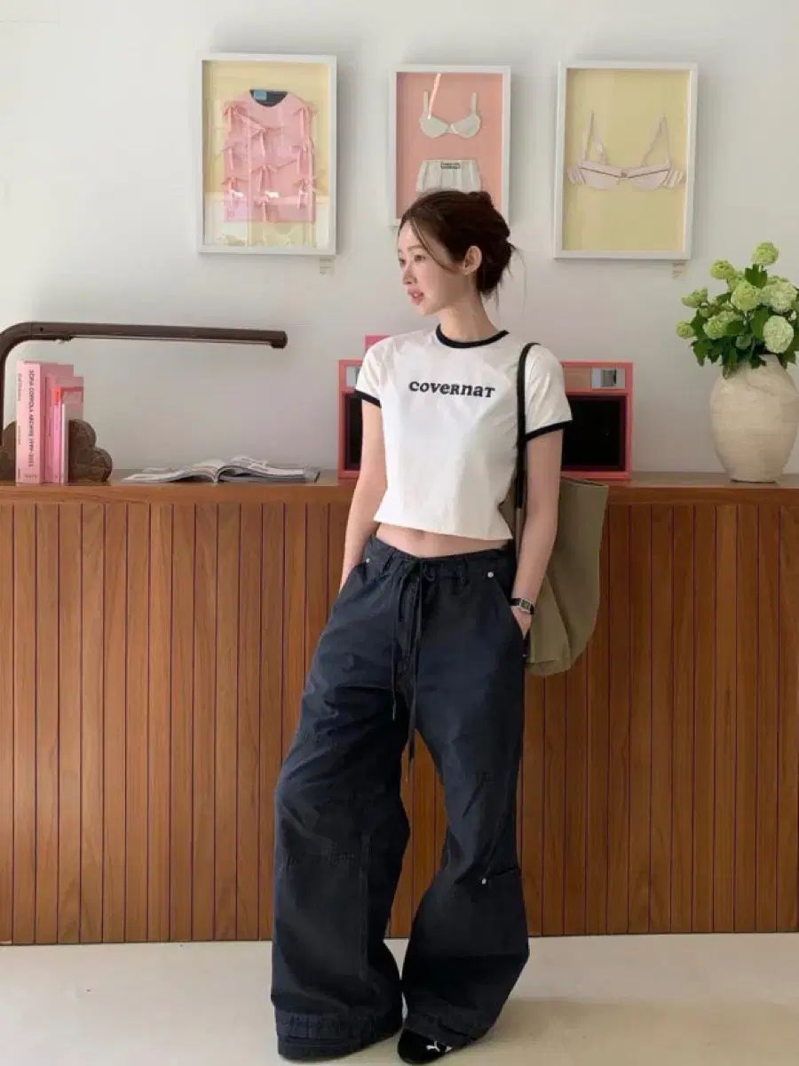 lcdc tm LCDC ウォッシュド シャーリング スラックス パンツ ダークグレー Jung Won Cha