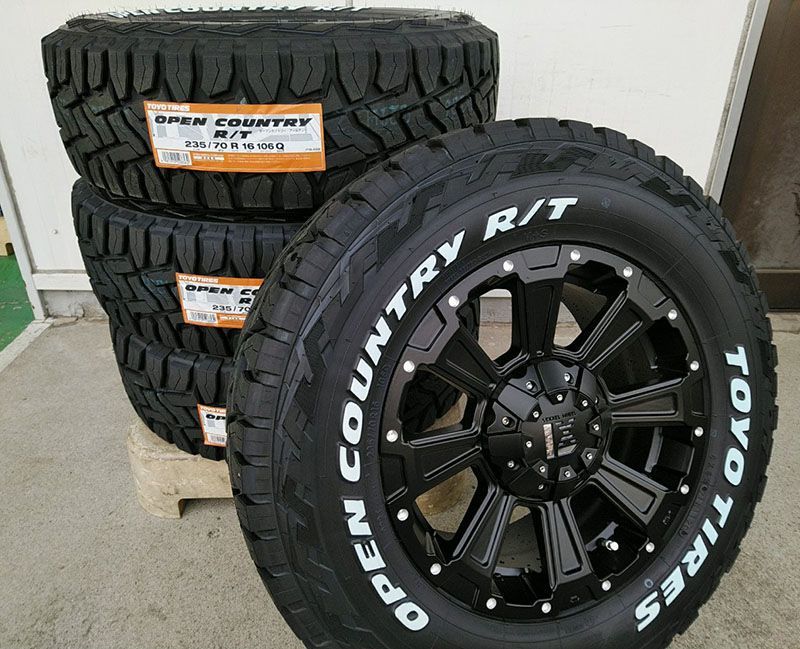 デリカD5 TOYOオープンカントリーRT 235/70R16 ホイル4本セット | mdh