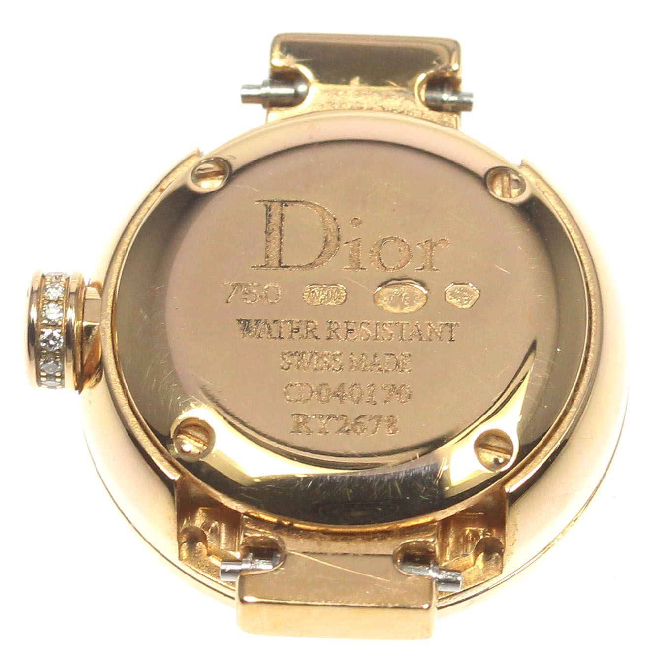 ディオール Dior CD040170 ラ ディ ドゥ ディオール K18PG ダイヤベゼル クォーツ レディース_775677