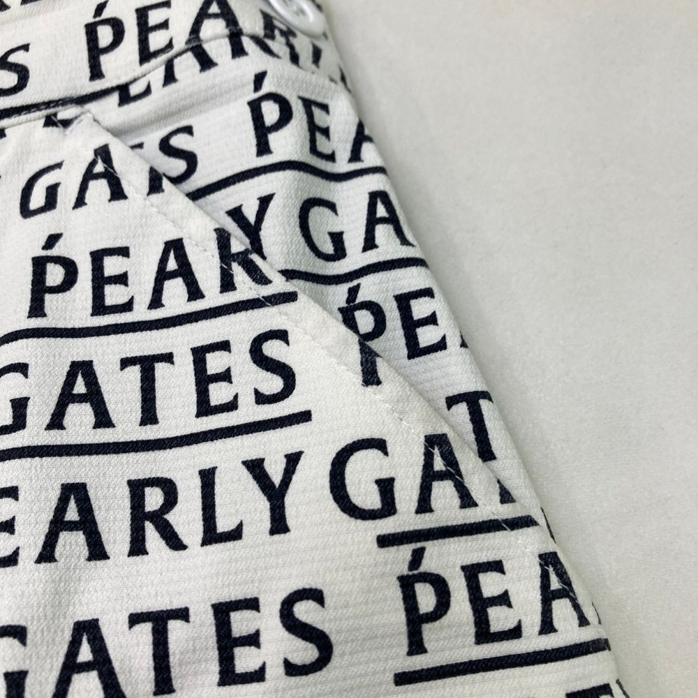 サイズ：1 PEARLY GATES パーリーゲイツ  ストレッチスカート ロゴ柄 ホワイト系 [240101484947] ゴルフウェア レディース ストスト サイズ：1 PEARLY GATES パーリーゲイツ ストレッチスカート