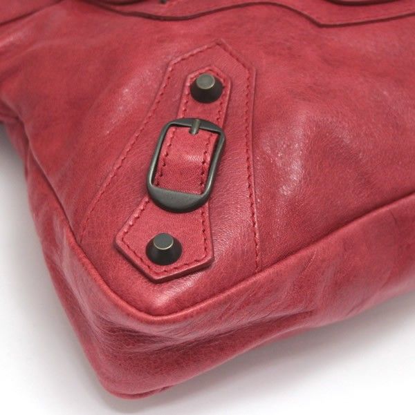 BALENCIAGA バレンシアガ ザ・ファースト レッド レザー 2WAY ハンドバッグ ショルダーバッグ 103208 BALENCIAGA（バレンシアガ） ザ・ファースト レッド レザー 2WAY