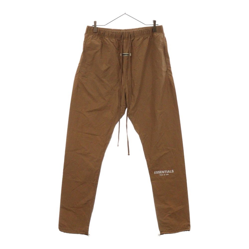 FOG Essentials (エフオージー エッセンシャルズ) NYLON PANTS リフレクターロゴプリントナイロンパンツ ブラウン