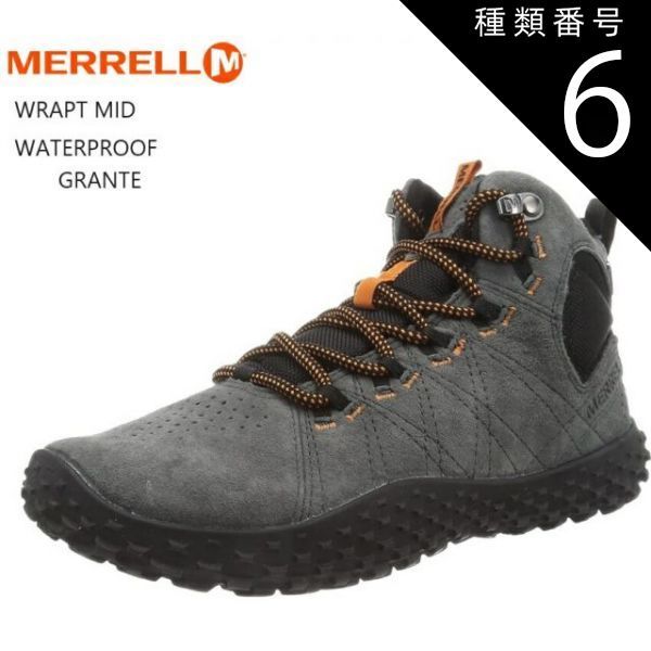 種類6：J135605BRICK/27.5cm(9.5インチ) (メレル)WRAPT MID WATERPROOF MERRELL メンズ J135605 J037751 J036003 J036001 裸足感覚のベアフット キャンプやトレッキングなどの