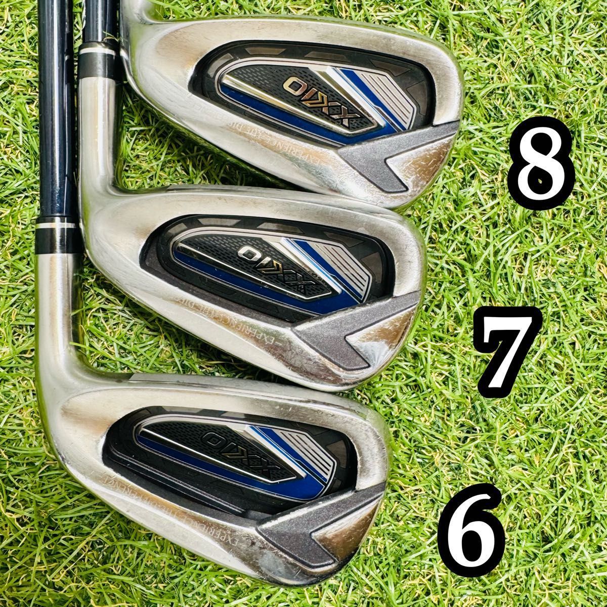 レディースXIO 8アイアン美品 希少mp800フレックスA5番 6番 7番