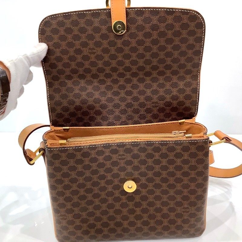 CELINE セリーヌ マカダム柄 ショルダーバッグ M13 【中古】JA