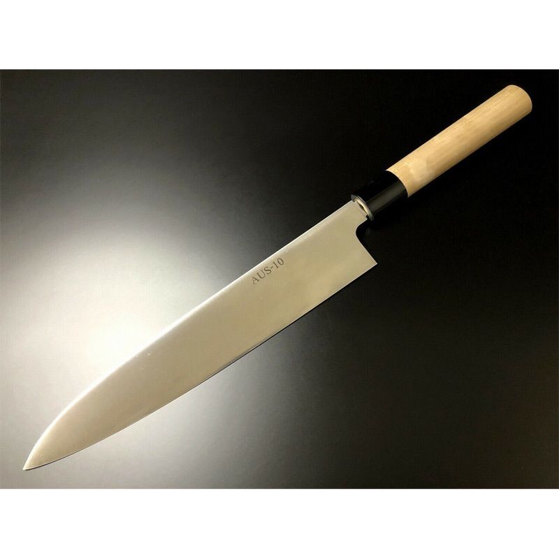 有次 包丁 A和式 牛刀 240mm AUS-10 ARITSUGU 築地 - メルカリ