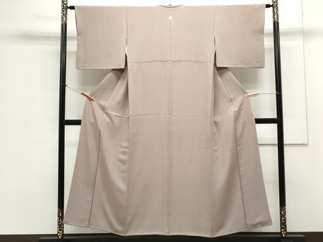 平和屋着物 上質な色無地 鳩羽鼠色 正絹 CAAX3127th