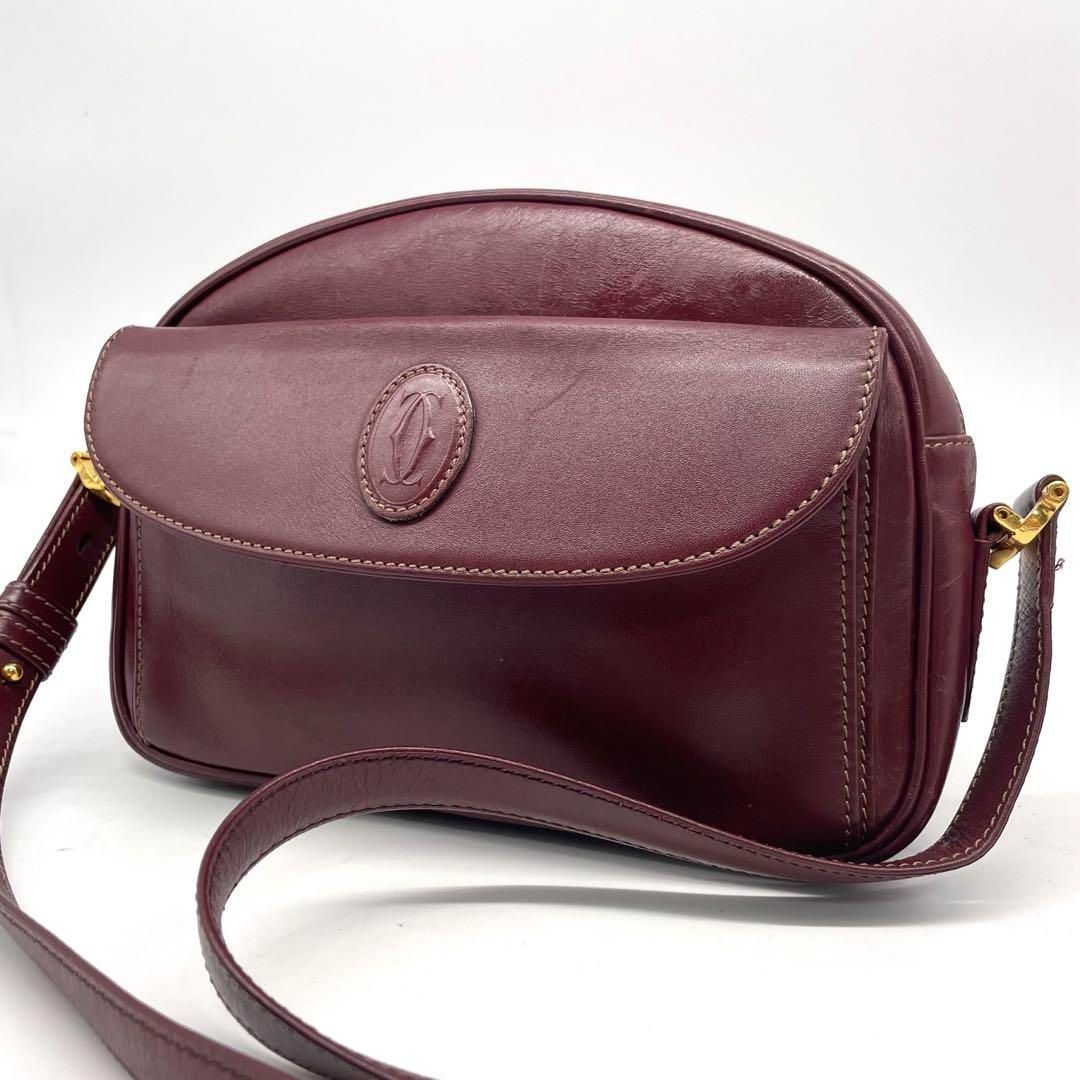 Cartier カルティエ マストライン ショルダーバッグ 斜め掛け ロゴ  