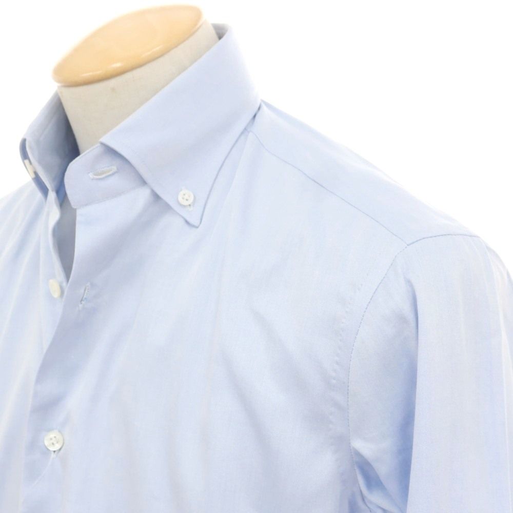 チリエッロ CIRIELLO コットン ボタンダウン ドレスシャツ ライトブルー サイズ38 メンズ