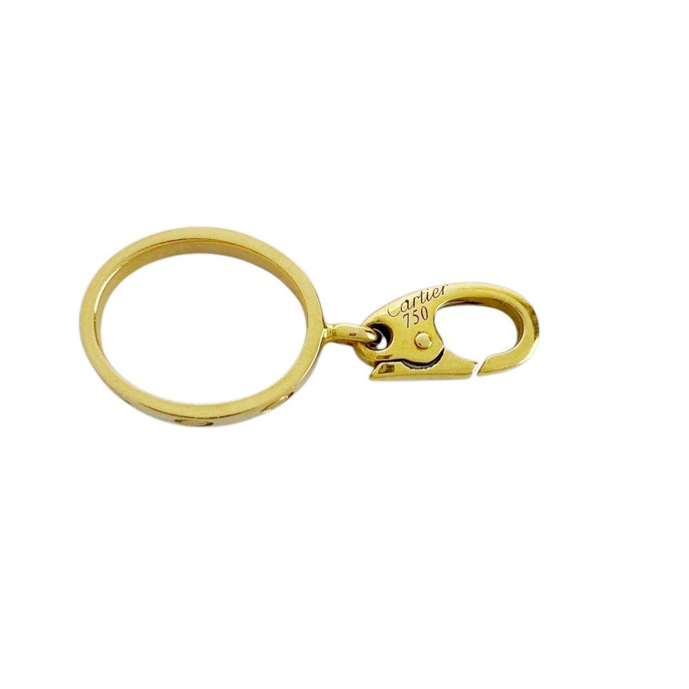 □美品□ カルティエ ラブチャーム キーホルダー イエロー