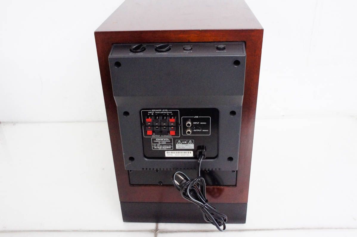 中古】ONKYOオンキヨー アンプ内蔵サブウーファーシステム SL-A250