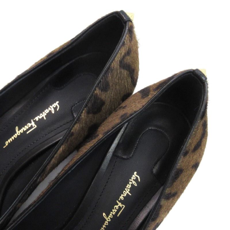 サルヴァトーレフェラガモ Salvatore Ferragamo ハラコ パンプス