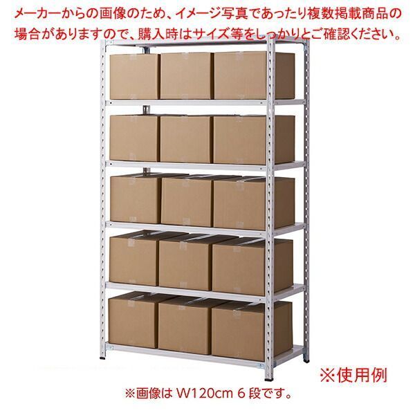 軽量セミボルトレスラック 150kg/段 ホワイトグレー W150cm 5段(H180cm)D60cm 61-784-3-12