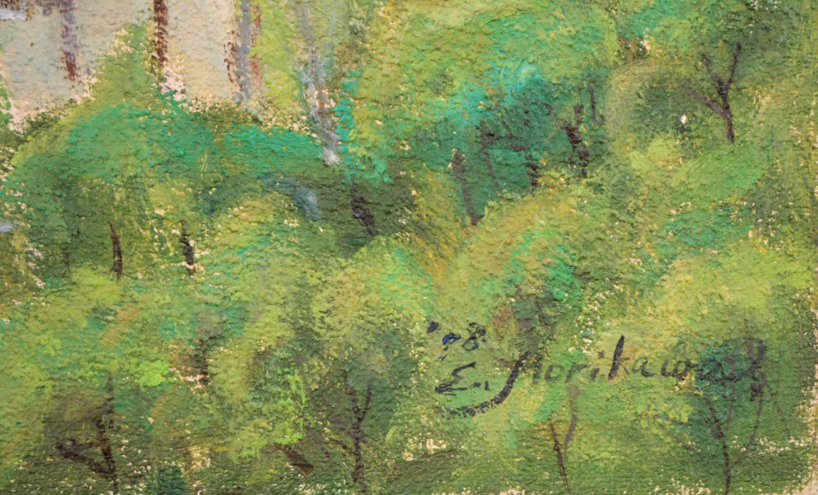 盛川栄司『早朝』油彩画【真作保証】 絵画 盛川栄司『早朝』油彩画【真作保証】 絵画の通販 by 北海道画廊