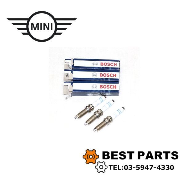BMW MINI スパークプラグ F54 55 56 57 60 12120040551 3本セット 純正OEM ポスト投函