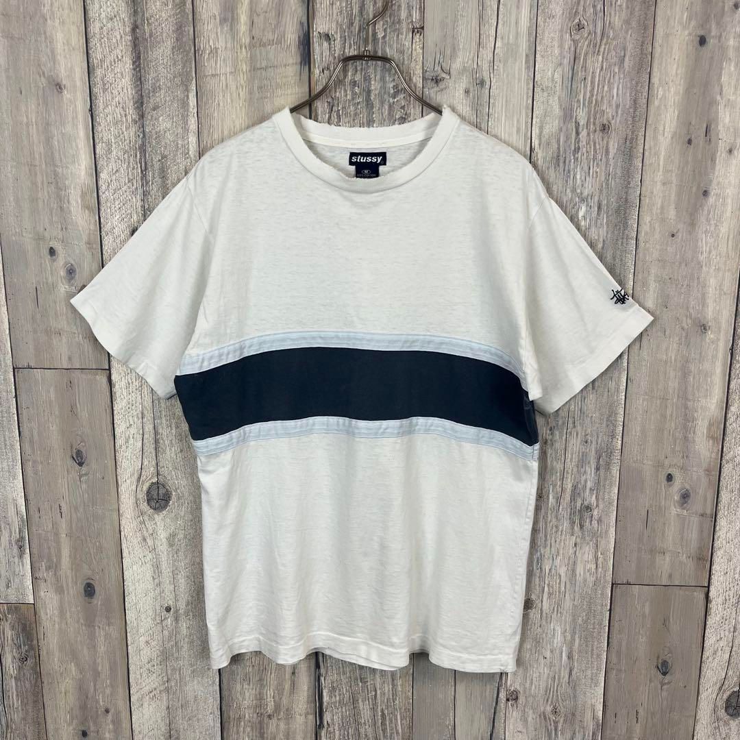 90s old stussy 半袖シャツ made in usa OLD STUSSY stussy 90s ステューシー 米国製 半袖 Tシャツ TEE M