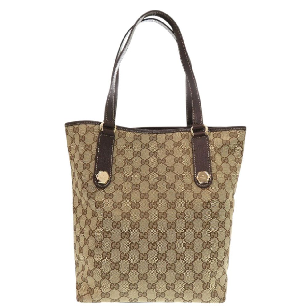 Gucci ブラウン トートバッグ グッチ トーティッシマ〕ミディアム リバーシブル トートバッグ