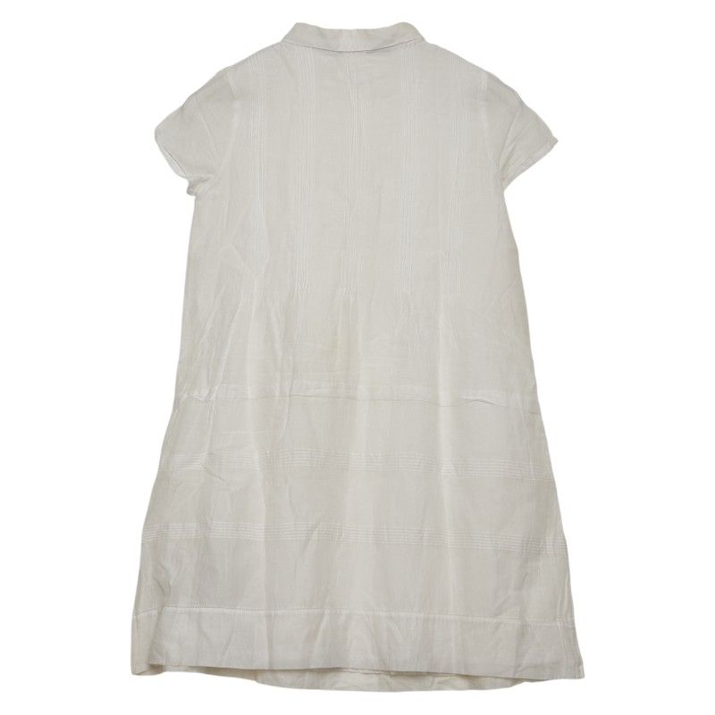 バーバリー チルドレン ワンピース サイズ 12Y 152cm ホワイト コットン キッズ BURBERRY 1-0236276