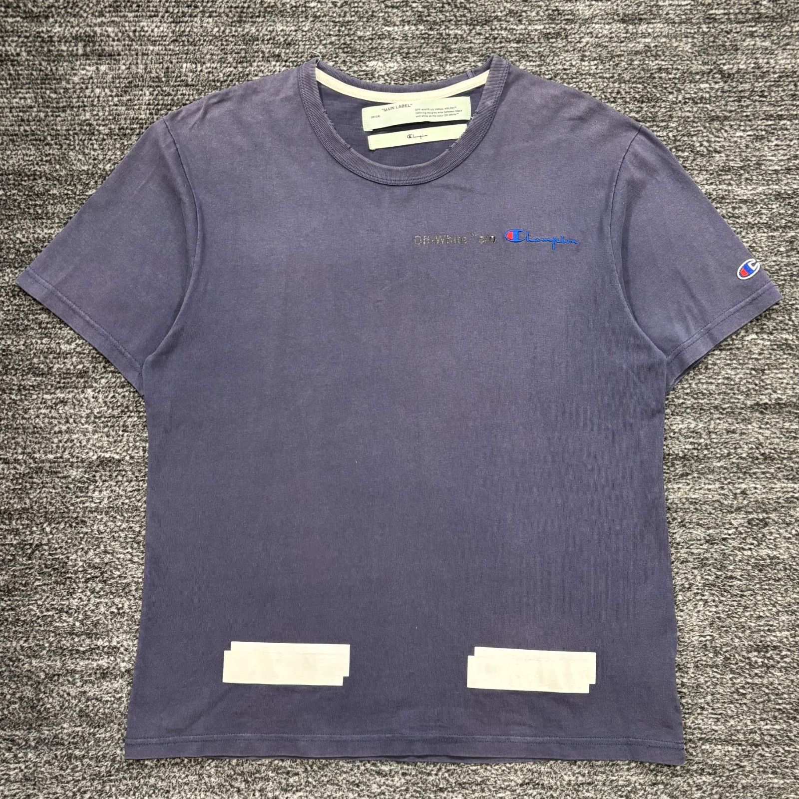 OFF-WHITE × Champion Tee OMAA029S18874050 S オフホワイト 