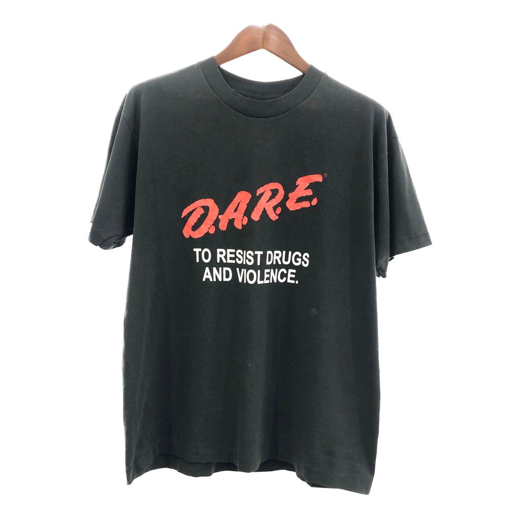 90年代 USA製 FRUIT OF THE LOOM フルーツオブザルーム D.A.R.E. 半袖