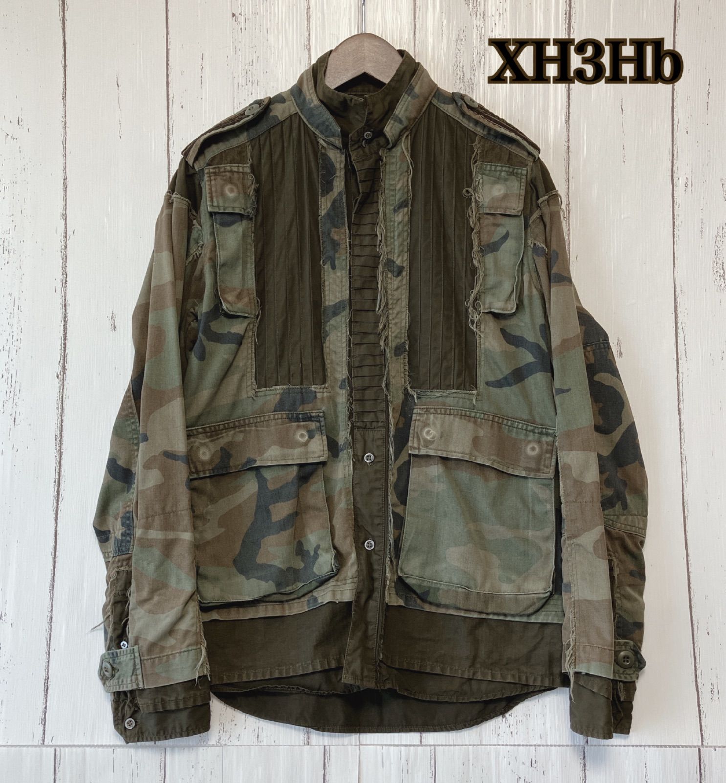 XH3Hb ケベック メイサイ 迷彩 リメイク ジャケット サイズL 