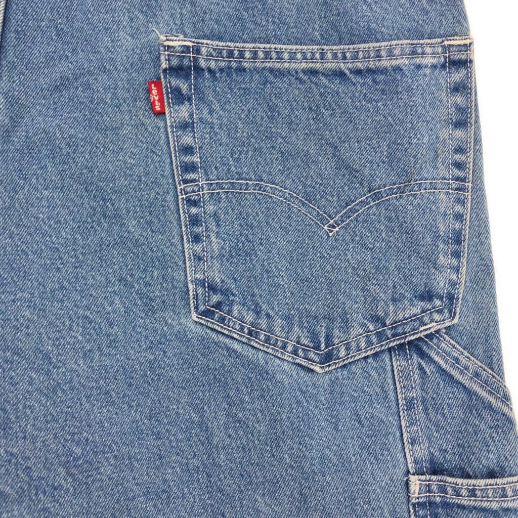 LEVI'S リーバイス　希少90年代USA製ブルー デニム オーバーオール LEVI'S リーバイス 希少90年代USA製ブルー デニム オーバーオール