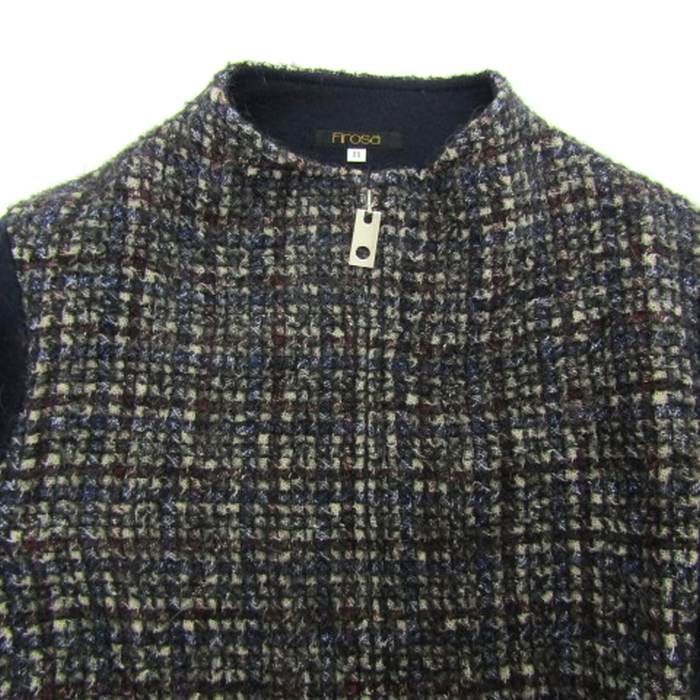 フィローザ スタンドカラーコート ツイード アウター レディース 11  