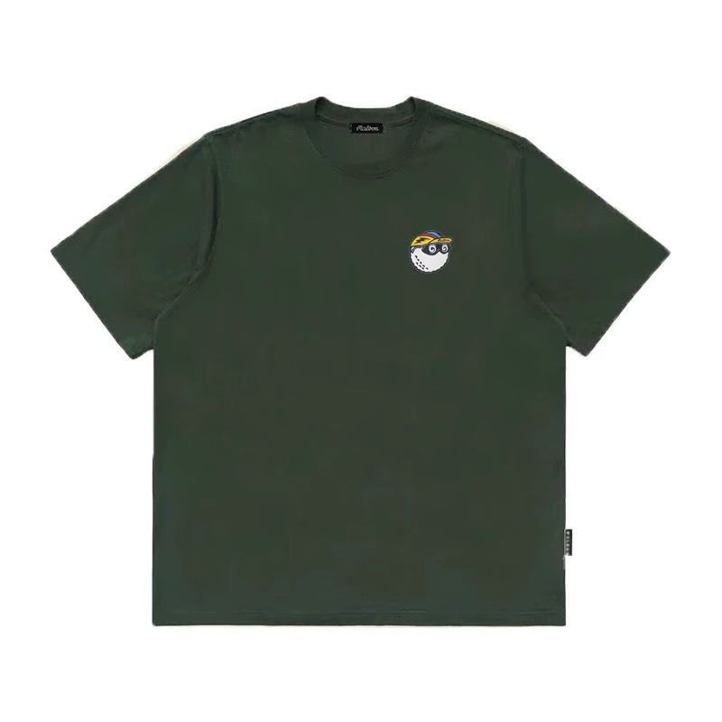 ☆即発送緑色&L☆マルボンゴルフ Malbon 半袖 シャツ Tシャツ