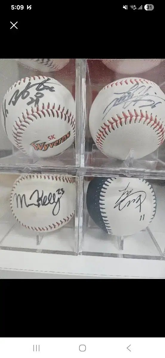 SKワイバーンズ サインボール チェ ジマン選手 サイン入り 大谷サイン 野球ボール