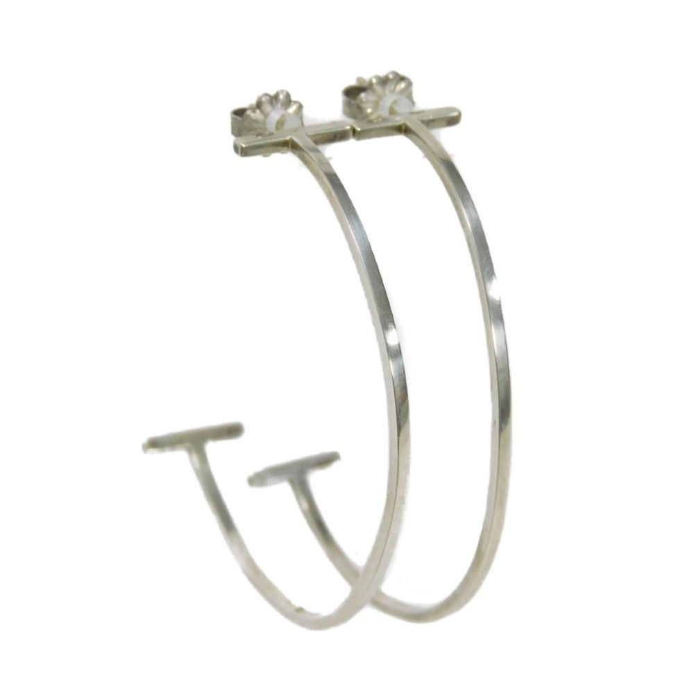 ティファニー Tワイヤー フープ ピアス AG925 TIFFANY&Co ティファニー Tワイヤー フープピアス Ag925