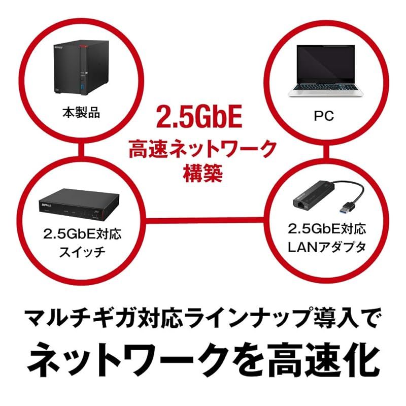 バッファロー BUFFALO リンクステーション LS720D N ネットワークHDD 2ベイ 12TB LS720D1202 N CHRISTIANNAURATH_COM_BR
