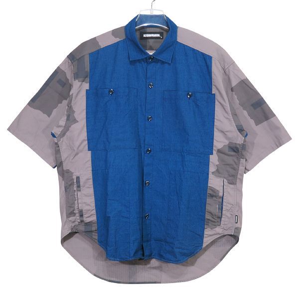 NEIGHBORHOOD ネイバーフッド 21SS CC|C-SHIRT.SS 211BENH-SHM03 ショートスリーブ シャツ ブルー 半袖 サイズM sepz