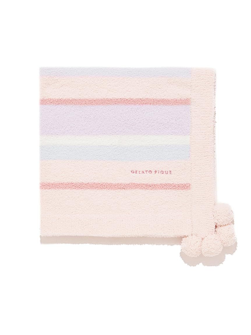 KIDS ベビモコカラフルボーダーブランケット PKGG255535PNKF