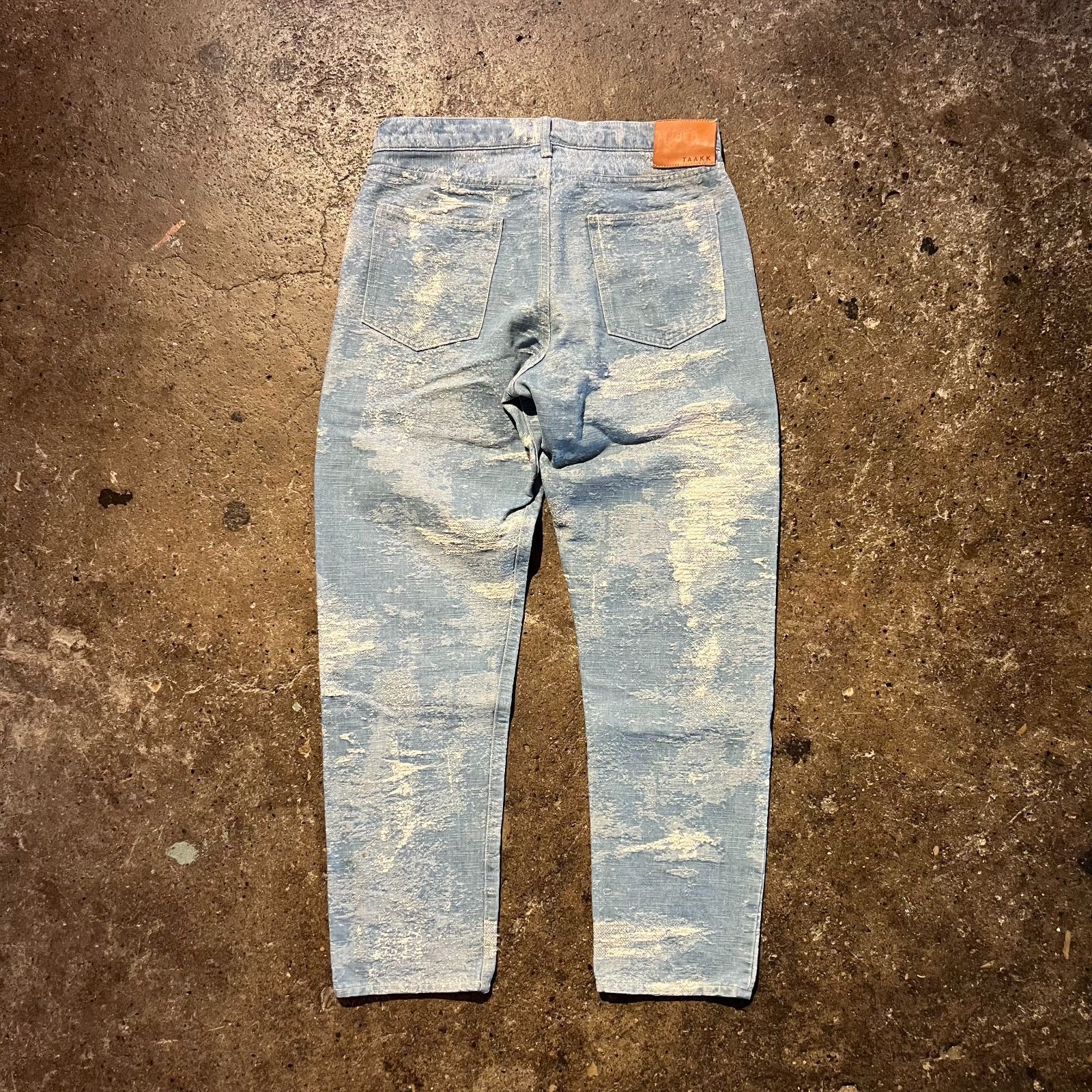 TAAKK 19ss DESTROY DENIM JACQUARD PANTS ターク 2019ss デストロイ 