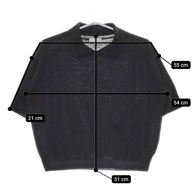 MARGARET HOWELL 578-2162003 COTTON HEMP 半袖 ニット 22SS