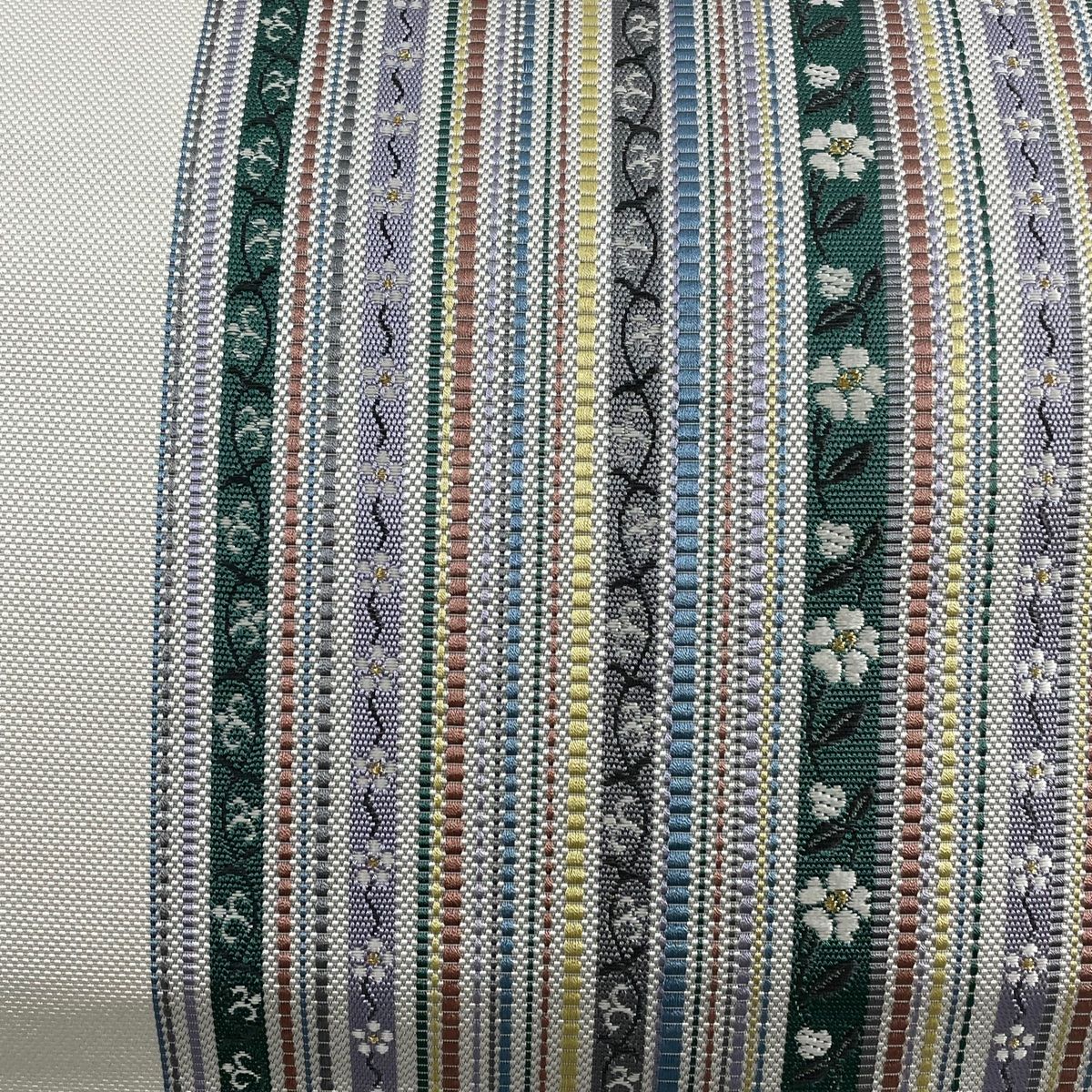 専用帯1925 ●高級 正絹 夏帯 松葉仕立て 名古屋帯 名古屋帯 秀品 夏帯 八寸名古屋帯 松葉仕立て 菖蒲 観世水 箔 金