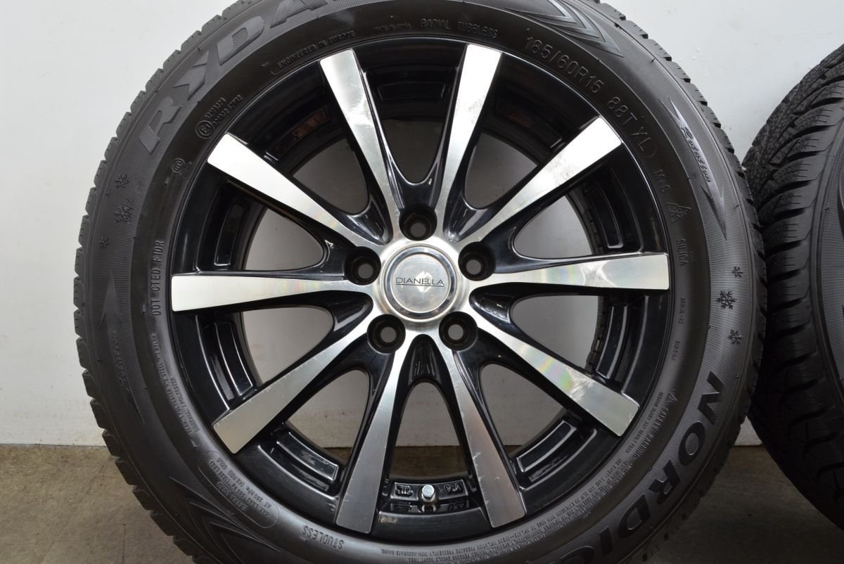 2023年製 バリ溝】DIANELLA 15in 6J +43 PCD100 Rydanz NORDICA