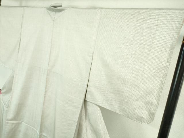 平和屋着物□極上 本場大島紬 白大島 一元絣 田畑織物謹製 証紙付き