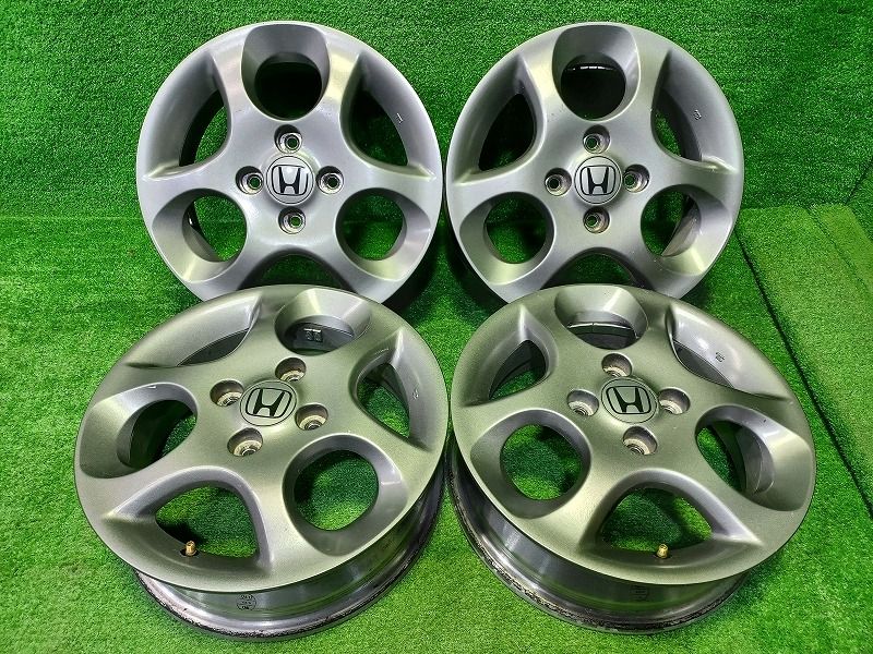 タイヤ付き純正ホイール1本　ライフ　JB5　14×4 1/2J　+45　100　4穴　165/55R14 タイヤ付き純正ホイール4本セット ライフ JB5 ガンメタ 14×4 1⁄2J +