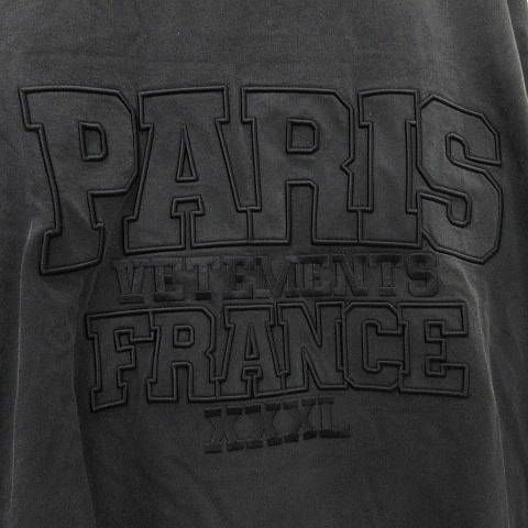 Tシャツ・カットソー Vetements UE64TR370B PARIS LOGO T-shirt Vetements Paris Logo T-Shirt Black - Beachim