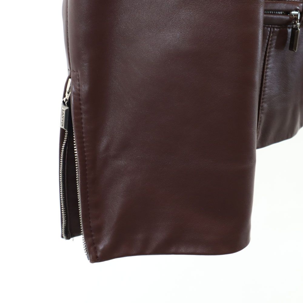 【美品】ランバンコレクション　シープスキンレザージャケット ランバンコレクション シープスキン レザージャケット 40