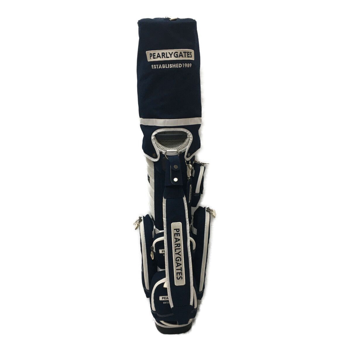 中古 パーリーゲイツ PEARLY GATES キャディバッグ ネイビー 紺 ペール