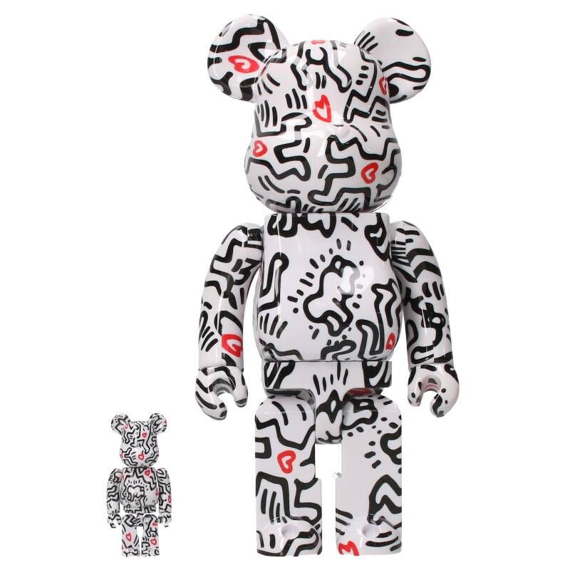 BE@RBRICK - ベアブリック ×キースヘリング Keith Haring  Keith Haring #8 100% & 400% Set ベアブリック400% 100% セットフィギュア  メンズ 400% 100% ベアブリック ×キースヘリング Keith Haring Keith Haring #8