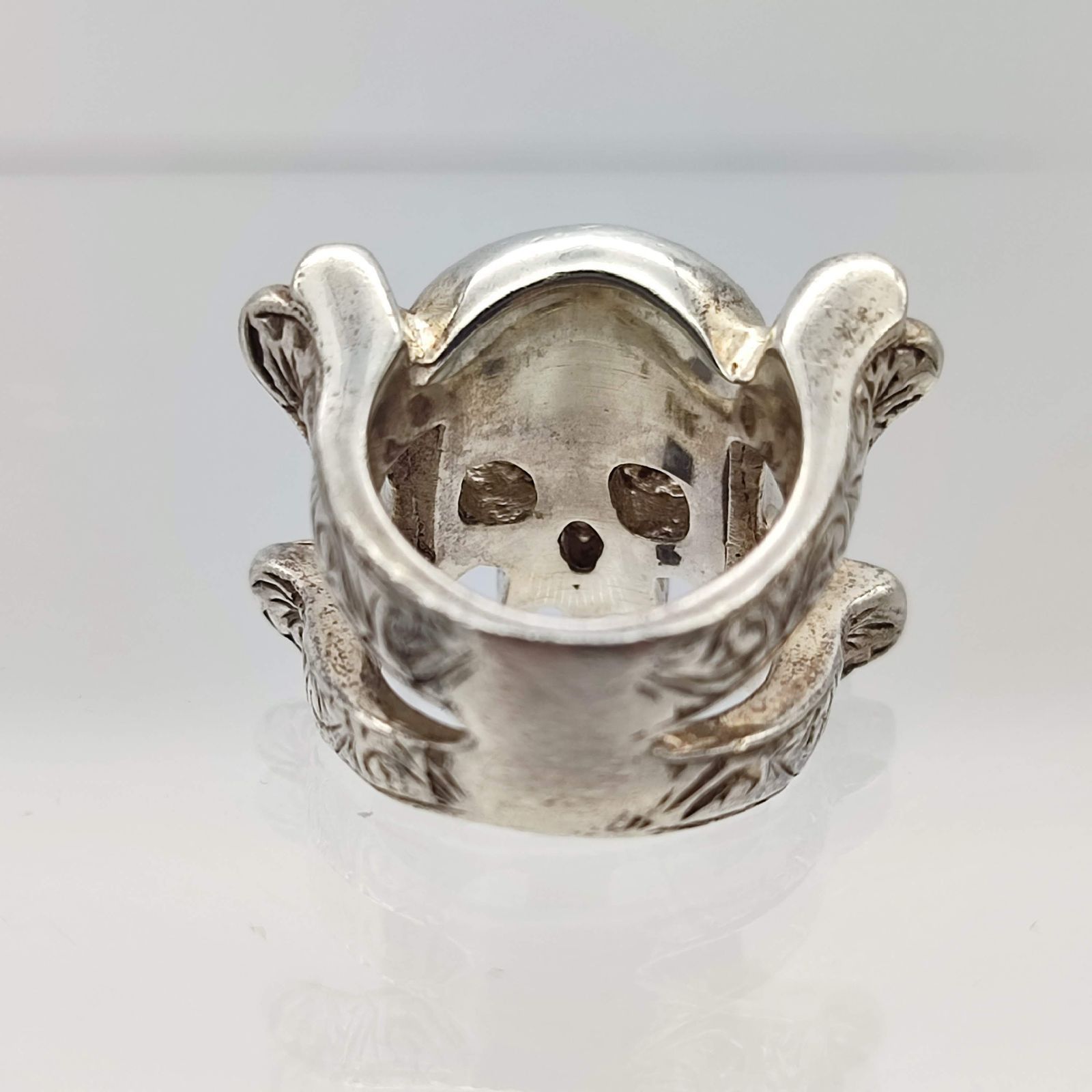 美品】ローリーロドキン スカルボーンクロスリング パヴェ ジルコニア