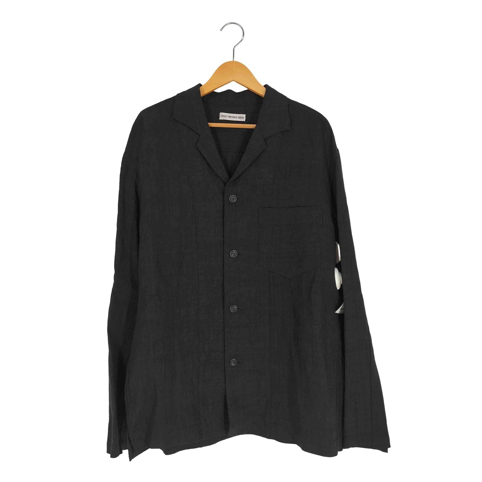 イッセイミヤケメン ISSEY MIYAKE MEN 00SS 銀タグ 製品洗い きびら 麻