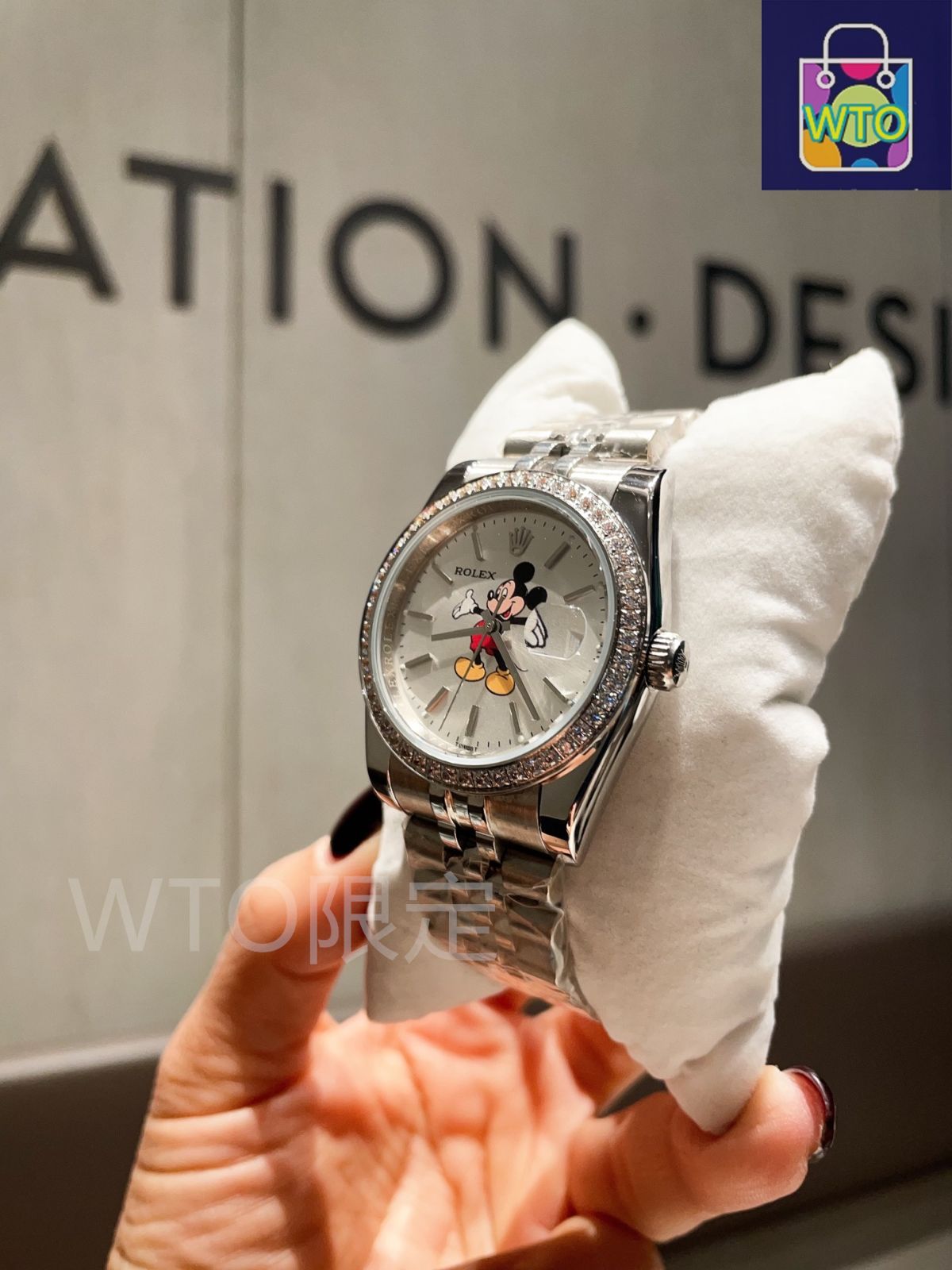 ミッキーマウス　クウォーツ 腕時計　(通称　ロレックスミッキー) 今日特価】ROLEX Mickey Mouse Quartz Watch ロレックス