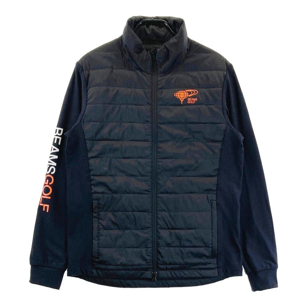 サイズ：XL BEAMS GOLF ビームスゴルフ 切替 中綿ジャケット ブラック