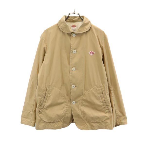 DANTON ダントン メンズ　モッサー丸襟ジャケット 40 ベージュ 美品 ダントン 日本製 カバーオール ジャケット 40 ベージュ Danton メンズ
